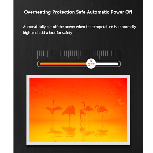 800W Wall Mounted Electric Heater with Overheating Protection V436