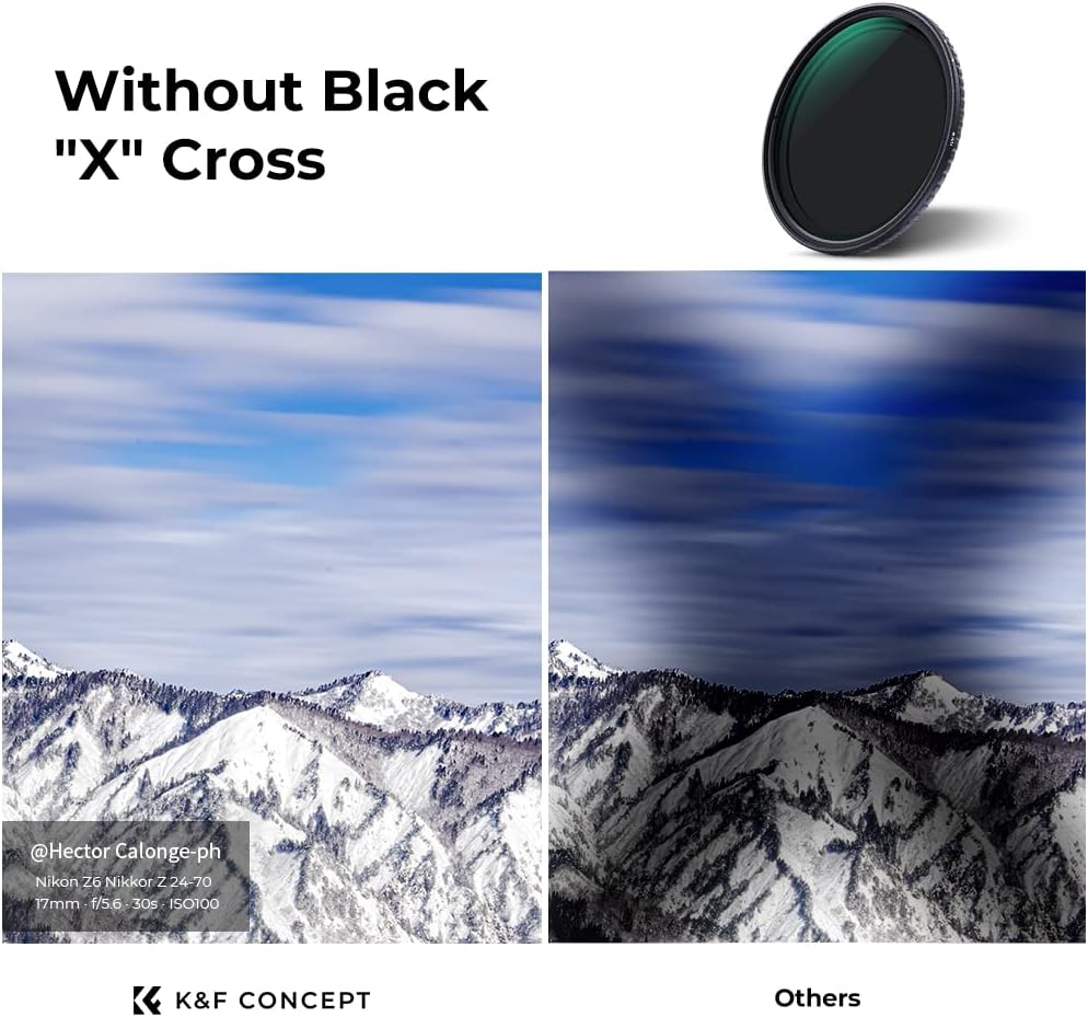 62mm Variable ND Filter ND2-ND32 with Multi-Layer Coatings Pack of 2 L62733