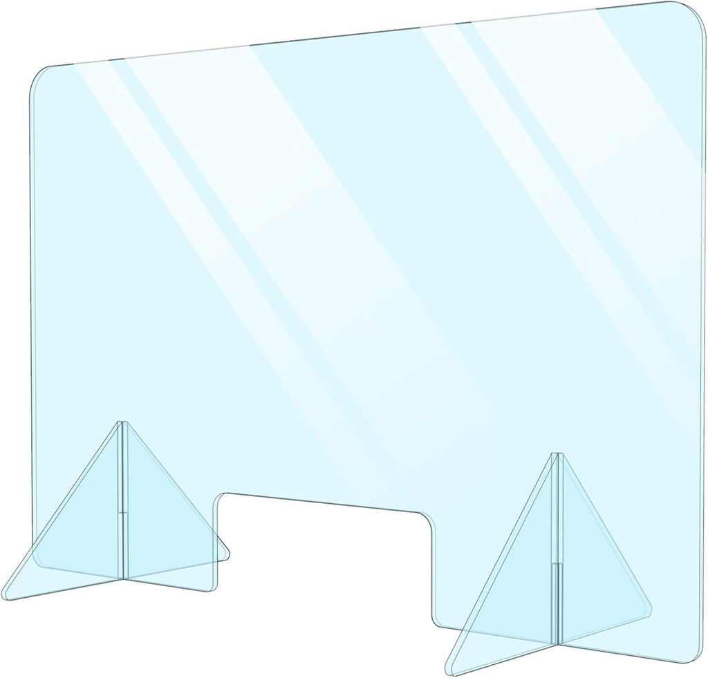 Plexiglass Sneeze Guard Shield for Counter W48131