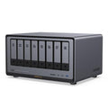 8-Bay Desktop NAS, Intel i5 1235u 10-Core CPU, 8GB DDR5 RAM, 128G SSD, 2 * 10GbE, 2 * M.2 NVMe Slots, 8K HDMI, 2 * TBT4, Diskless C248962