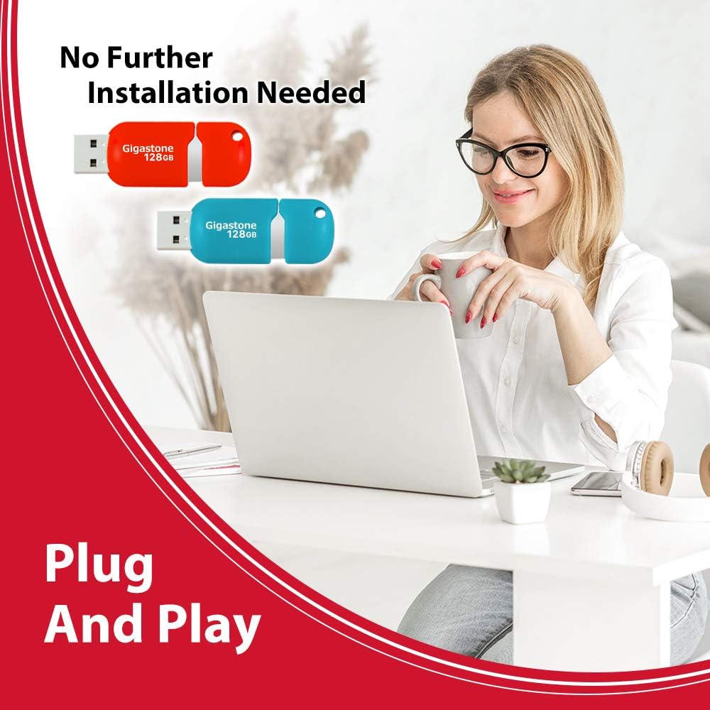 128GB 2-Pack USB 2.0 Flash Drive J9165