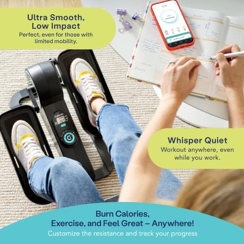 Under Desk Elliptical Pedal Exerciser with Adjustable Workout Levels N96635