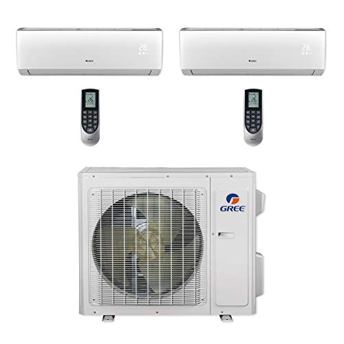 24,000 BTU Dual-Zone Wall Mount Mini Split System 208-230V Built-In Wi-Fi M630223