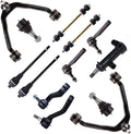 13pc Front Suspension Kit Control Arm Ball Joint Tie Rod End G110