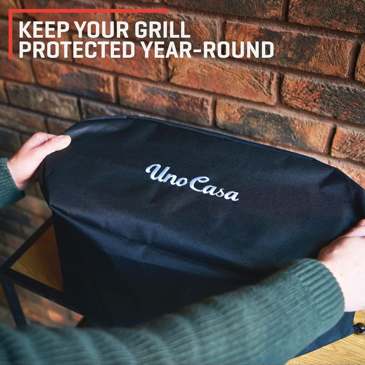 Pre-Seasoned Small Charcoal Grill with Waterproof Cover Y1000