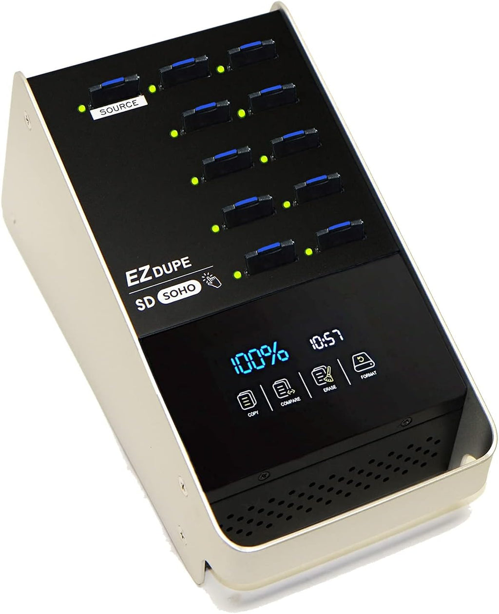 1 to 10 SD MicroSD Card Duplicator with Touch Screen W85028