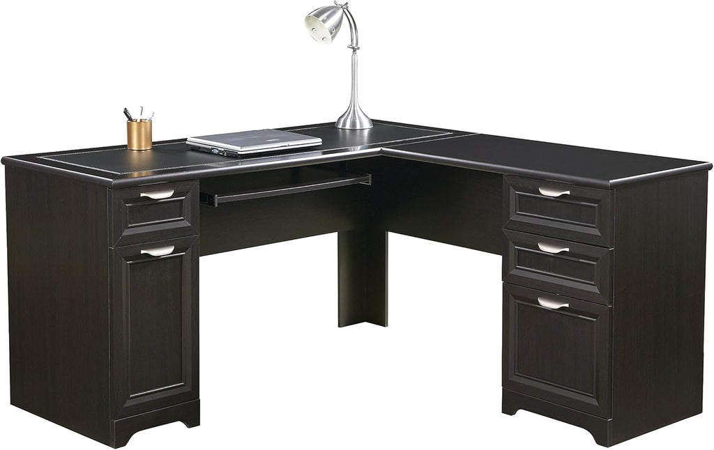 L-Shaped Desk, 30H x 58 3/4W x 18 3/4D, Espresso E2958
