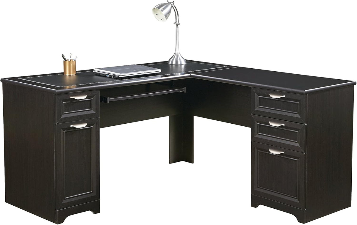 L-Shaped Desk, 30H x 58 3/4W x 18 3/4D, Espresso E2958