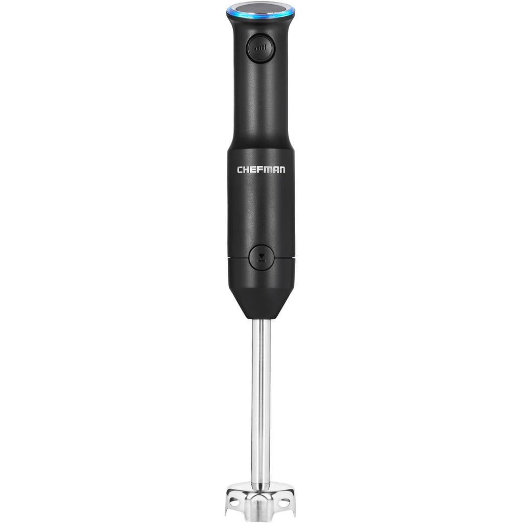 Black Cordless Handheld Immersion Blender with Stainless-Steel Blade T5467