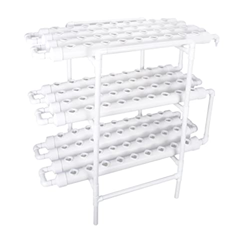 108 Plant Sites 3 Layers Food-Grade PVC-U Pipes Hydroponic Grow Kit U76369