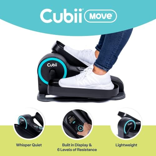 Under Desk Elliptical Pedal Exerciser with Adjustable Workout Levels N96635