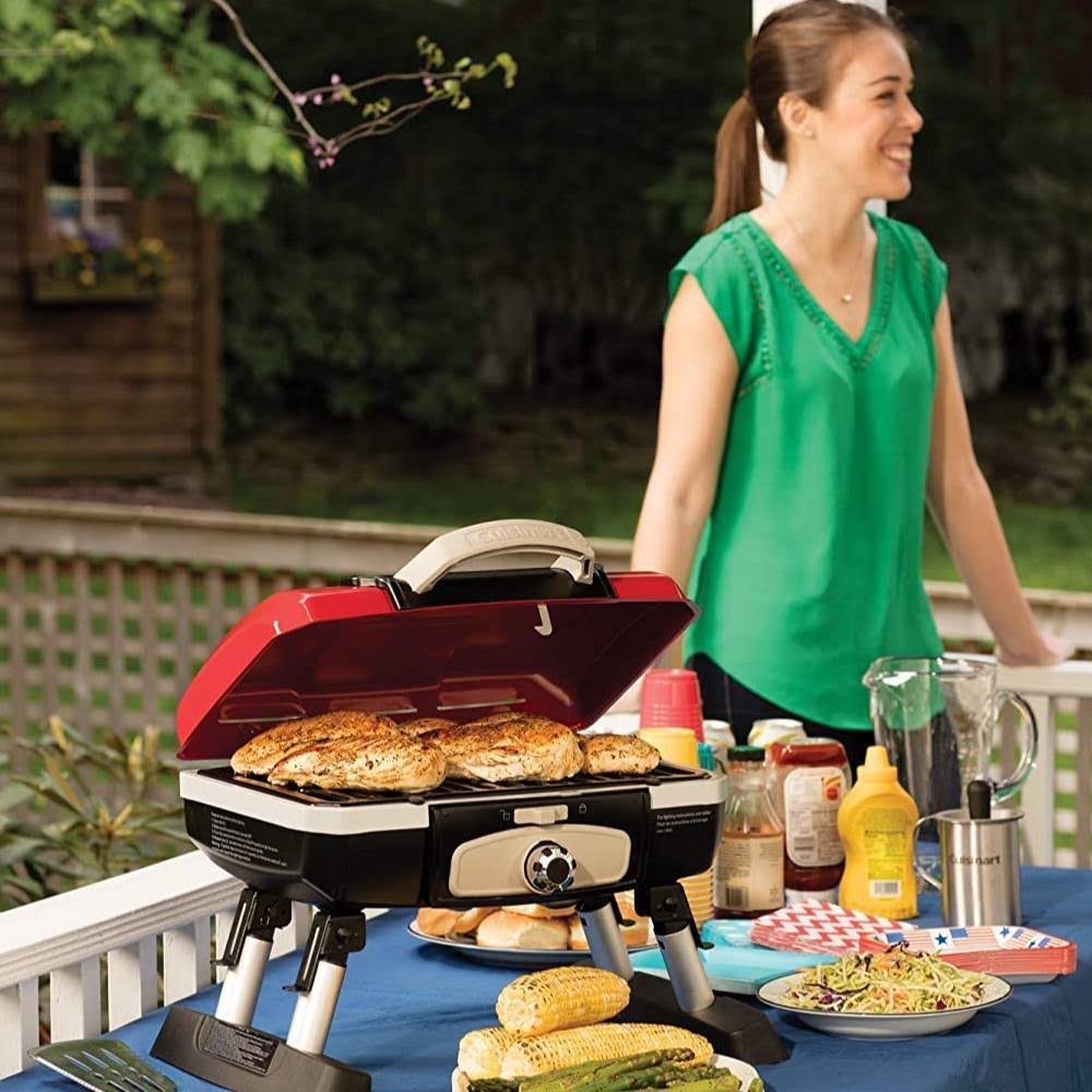 Portable Tabletop Gas Grill Red R367