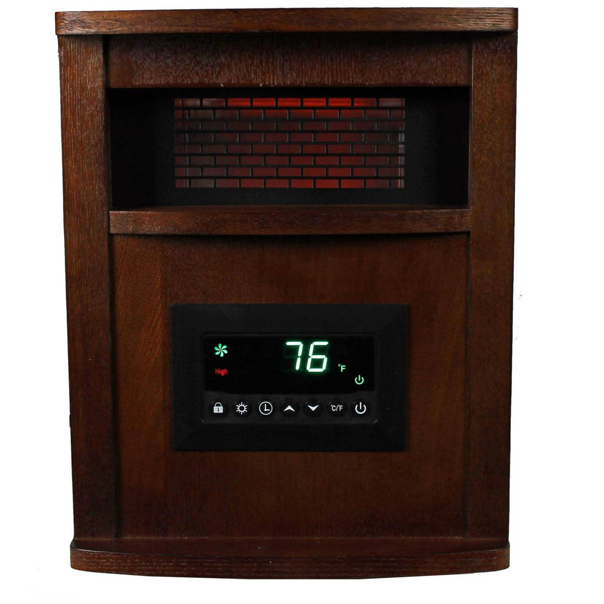 6 Element 1,500-Watt Portable Electric Infrared Cabinet Heater A34166