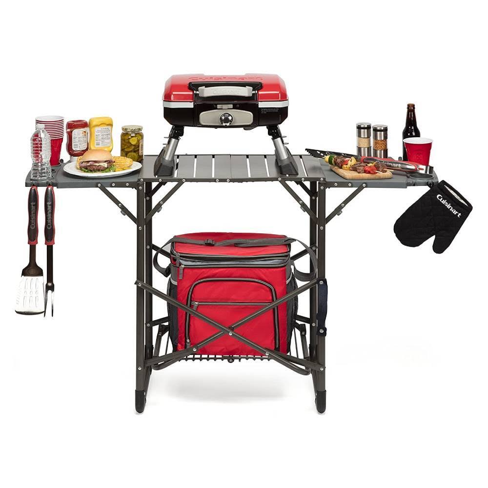 Portable Tabletop Gas Grill Red R367