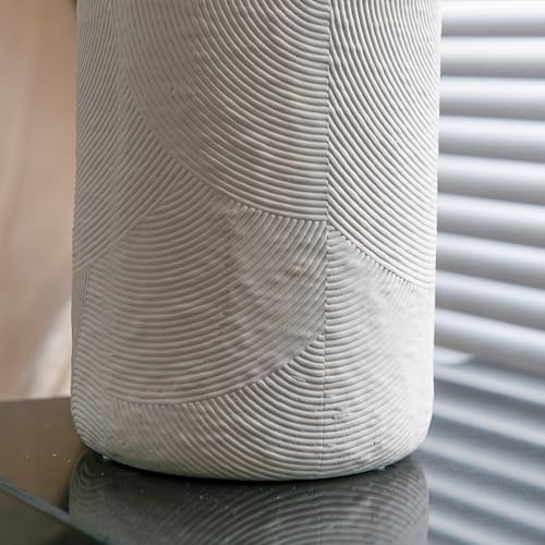 Matte White Textured Vase Set of 3 R4384