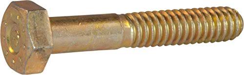 7/16-14 x 5 Hex Cap Screw Yellow Zinc Plated N6464