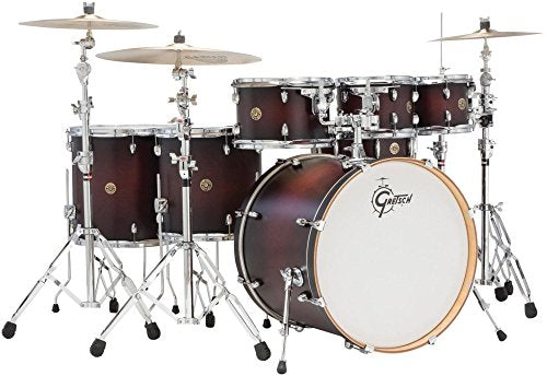 6-Piece Maple Shell Pack with 8" Tom Tom, Satin Deep Cherry Burst K9202