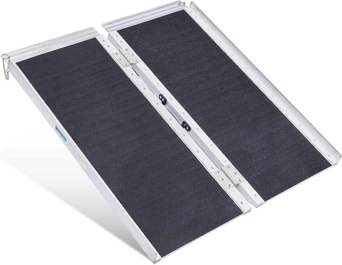 6FT Portable Aluminum Non-Skid Wheelchair Ramp F334
