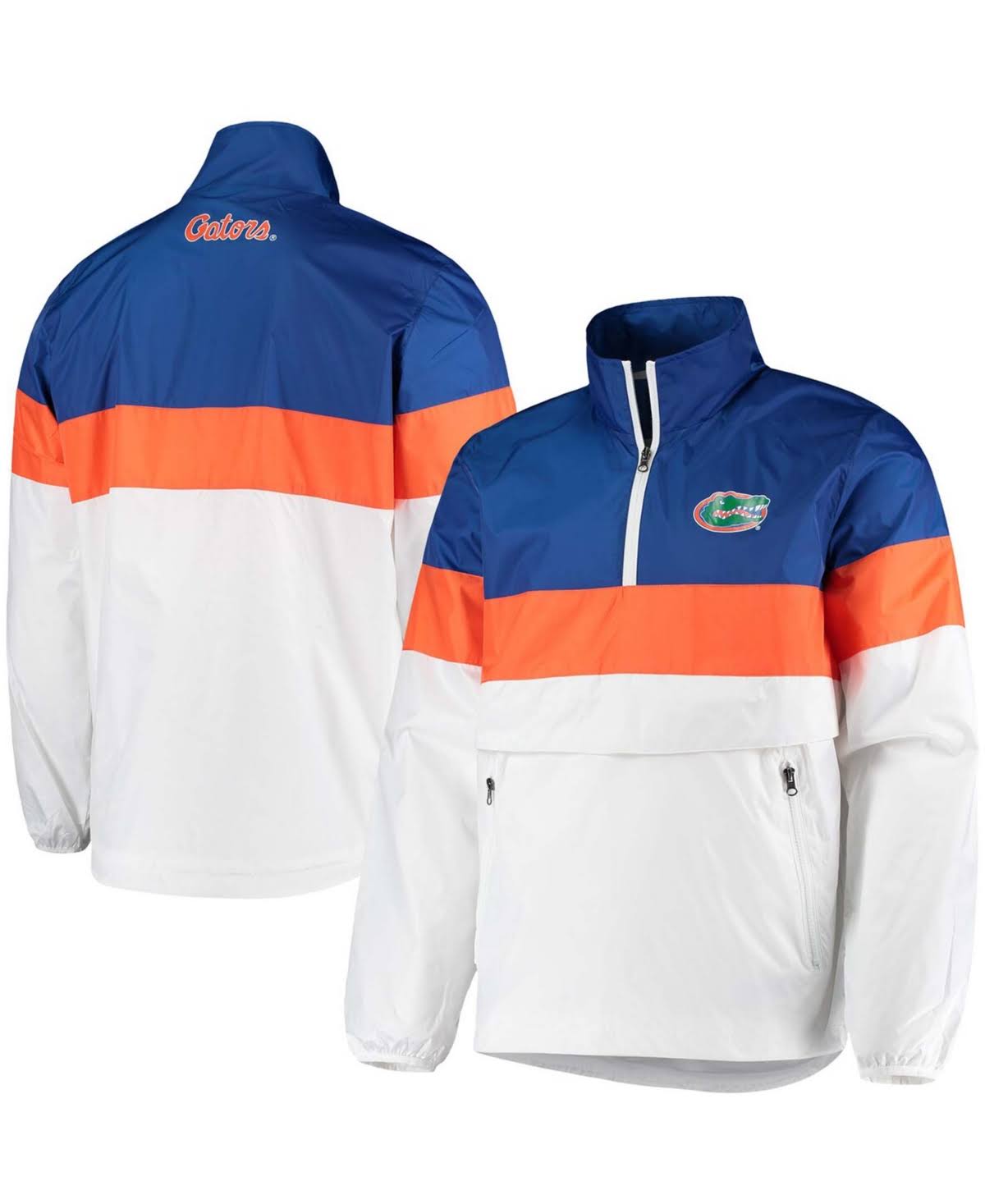 White Half-Zip Pullover Jacket Y72386