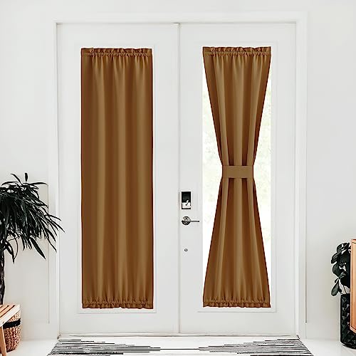 Greyish White Door Curtains, 25" W x 64" L, 1 Piece P333