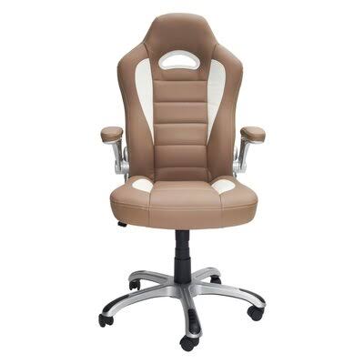 Camel High Back Office Chair with Flip-Up Arms A551