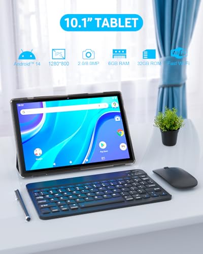 10 inch Android 14 Tablet with Keyboard P5670