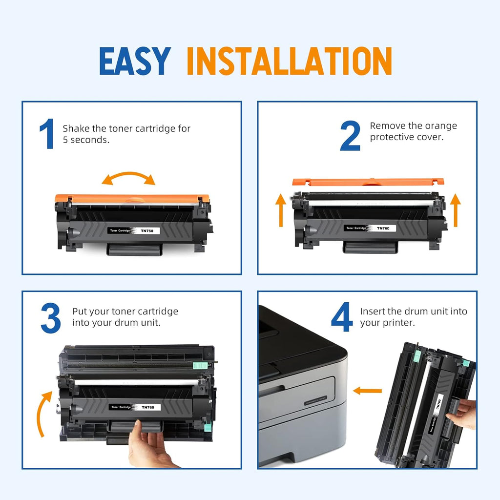 Compatible Toner Cartridge Replacement Black 4 Pack R4700