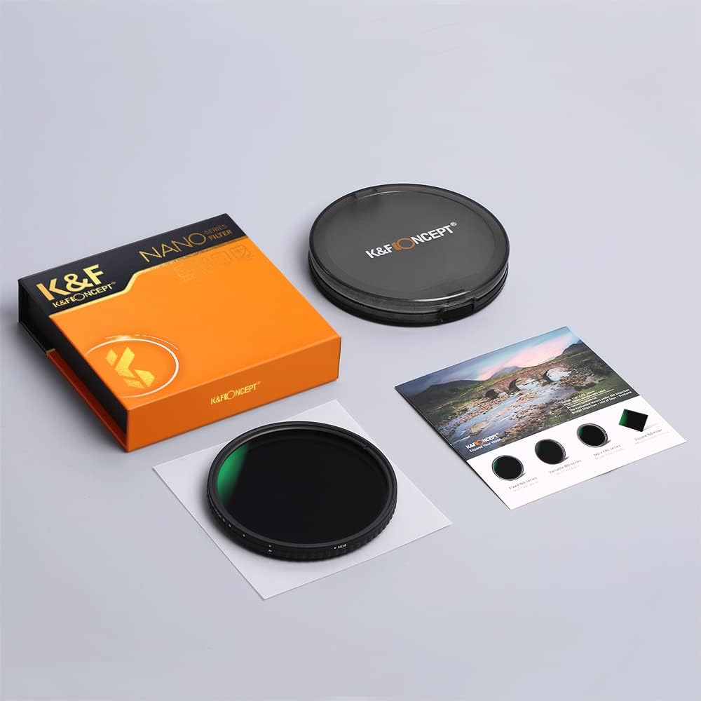 62mm Variable ND Filter ND2-ND32 with Multi-Layer Coatings Pack of 2 L62733