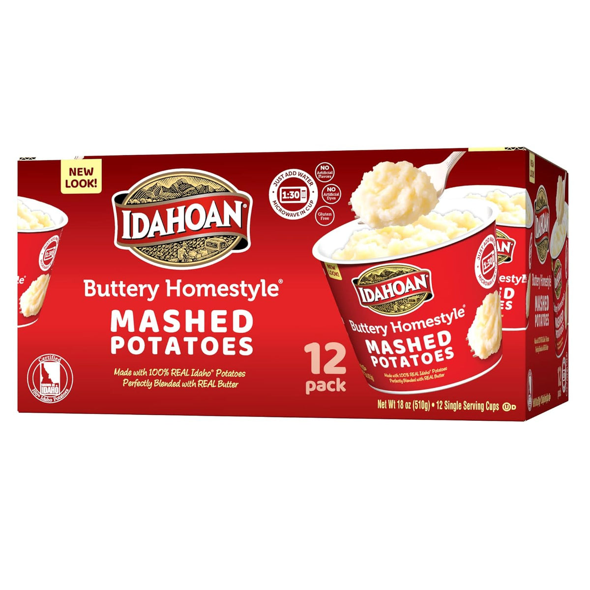 Buttery Homestyle Mashed Potatoes, 1.5 oz cup (12-Pack) B641990