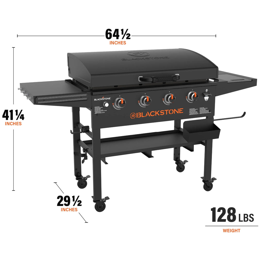 4-Burner 36” Propane Griddle with Hood K494