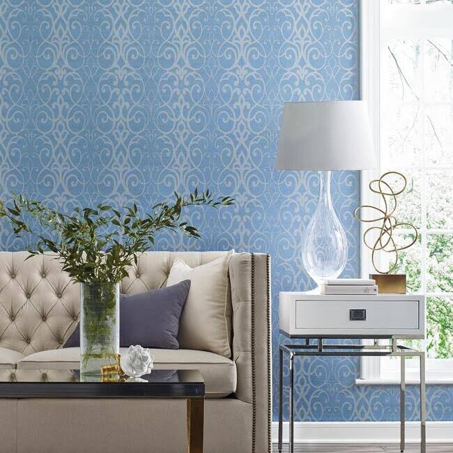 Filigree Trellis Wallpaper J398