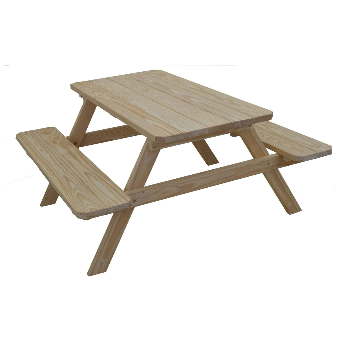 Oak Pressure Treated Pine Picnic Table with Attached Benches B3464