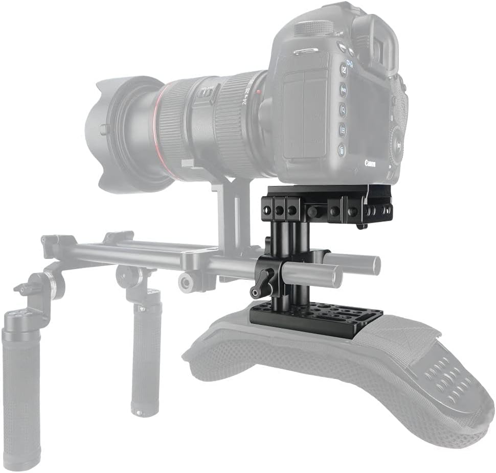 15mm Rail Riser Rig System Quick Release Base Kit with QR Plate Rod Riser Clamp Short Rods S798