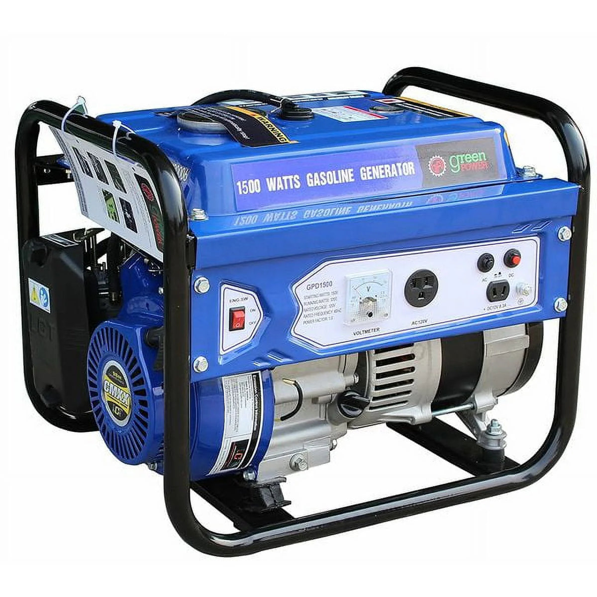 1500 Watts Portable Gasoline Generator with 99cc 3HP OHV Engine V8642