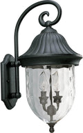 Textured Black One Post Lantern N3418