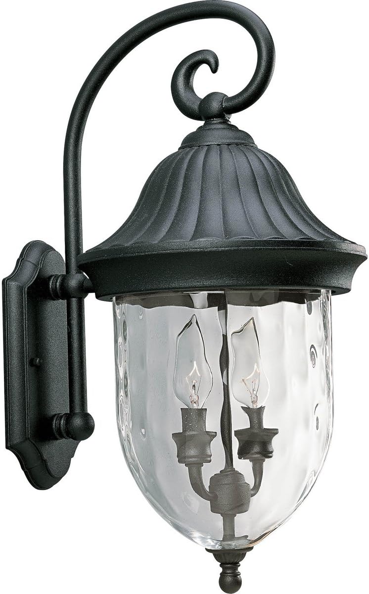 Textured Black One Post Lantern N3418