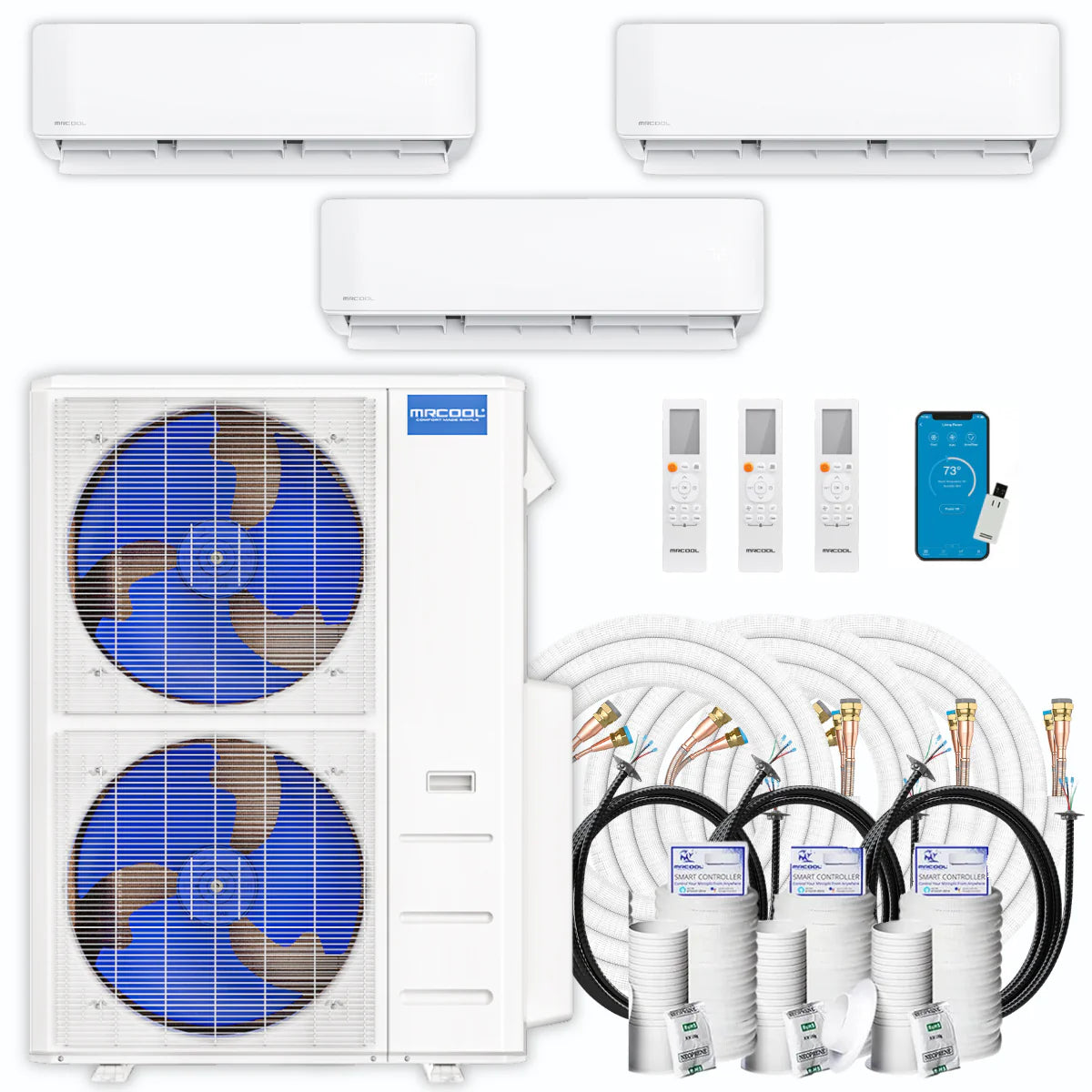 42,000 BTU 3 Zone Ductless Air Conditioner and Heat Pump G3261