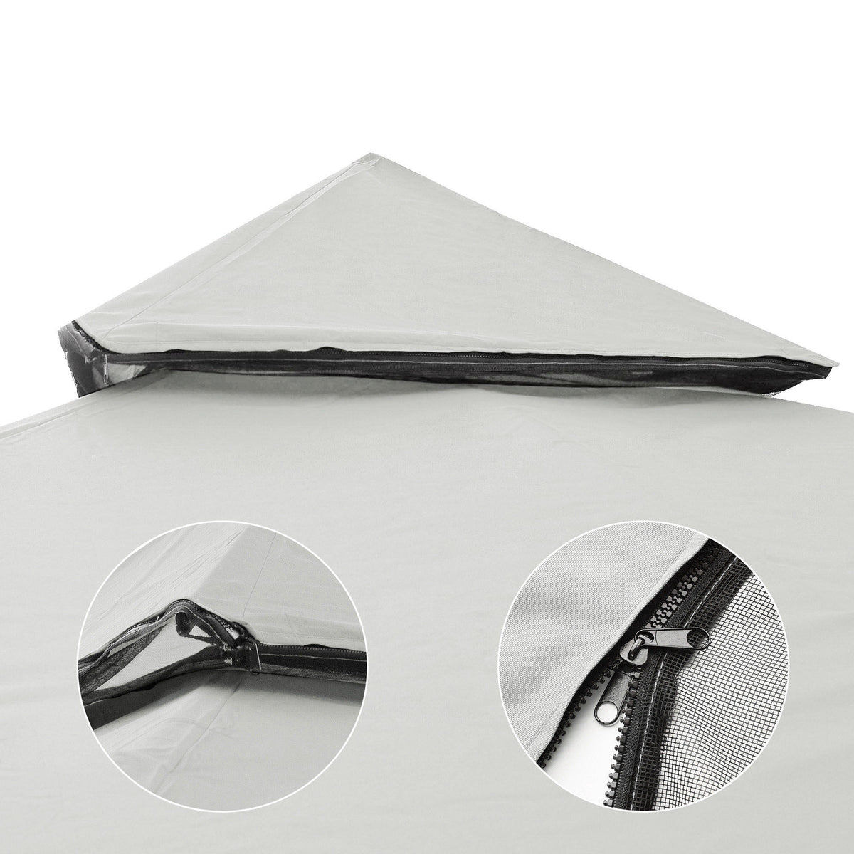 10x10ft Grey Gazebo Canopy Replacement M3492