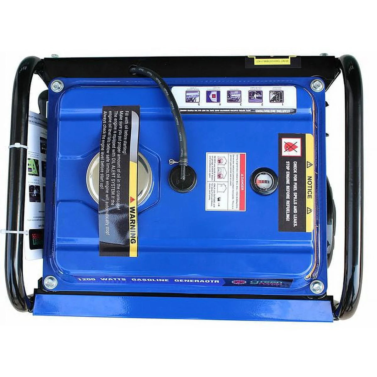 1500 Watts Portable Gasoline Generator with 99cc 3HP OHV Engine V8642