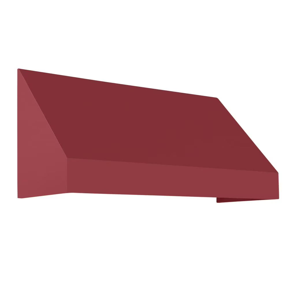 Burgundy Acrylic Fabric Fixed Awning D829