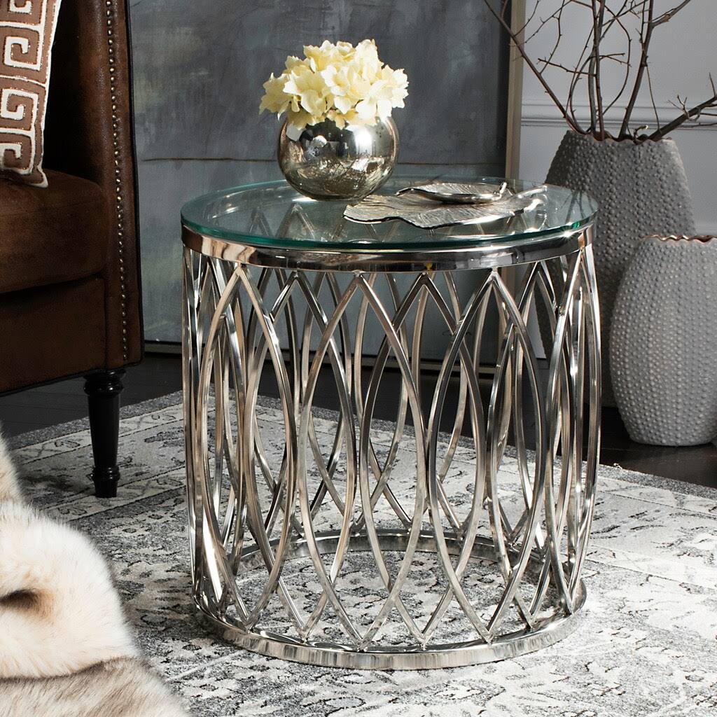 Glass Top End Table I12586