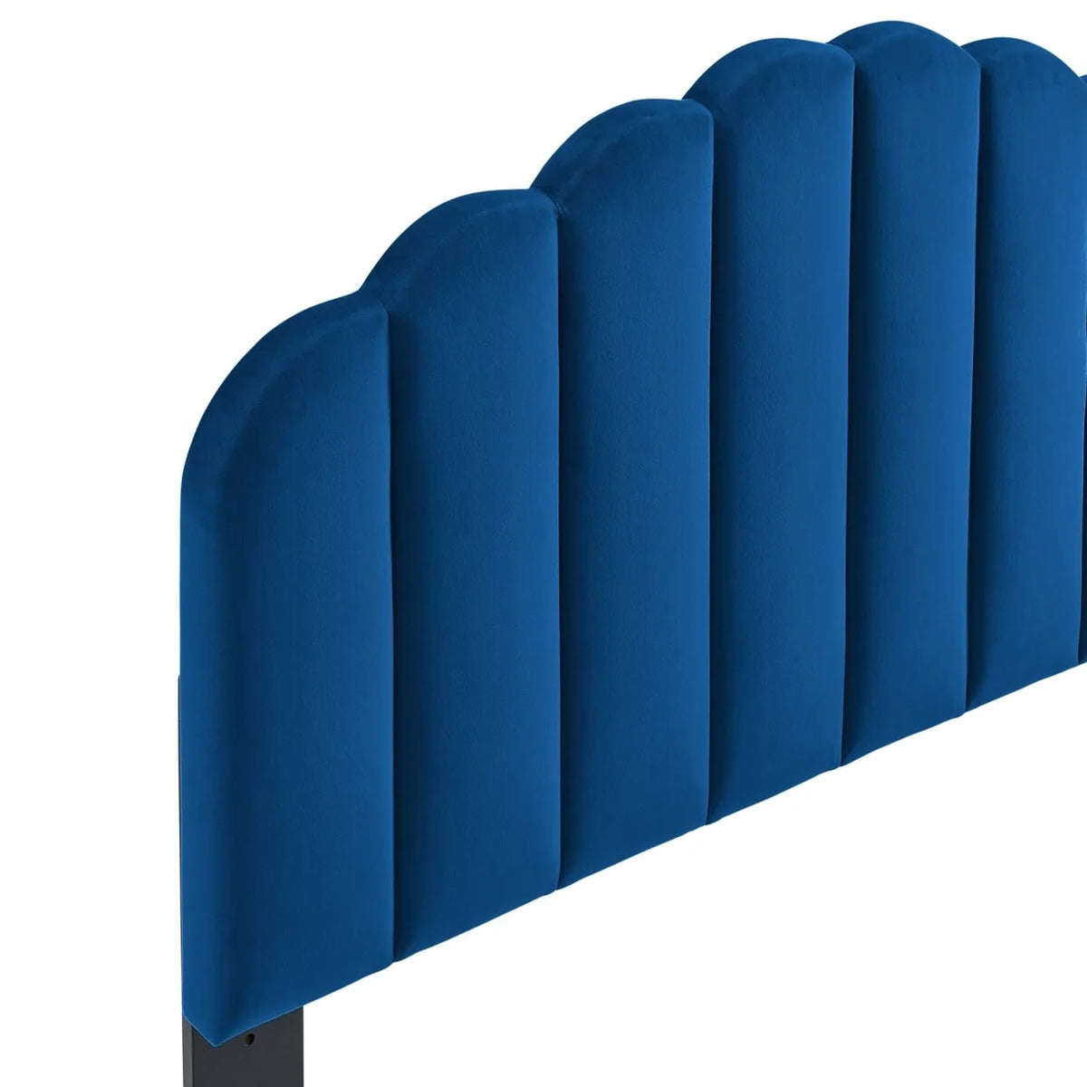 King California King Velvet Headboard Navy D1481