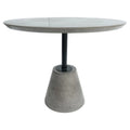 Round Metal & Concrete Dining Table Y93741