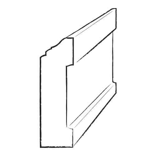 3.5x22 x 4.8x22 x 96x22 Cabreuva Wall Base S703134