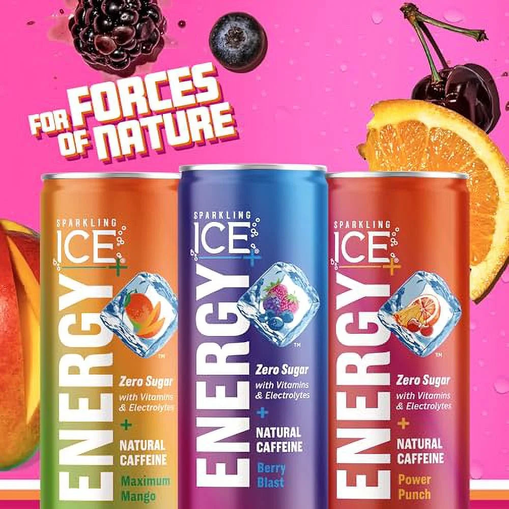 Sparkling Water with Vitamins & Electrolytes, Zero Sugar, 12 fl oz Cans (Pack of 12) Z8905