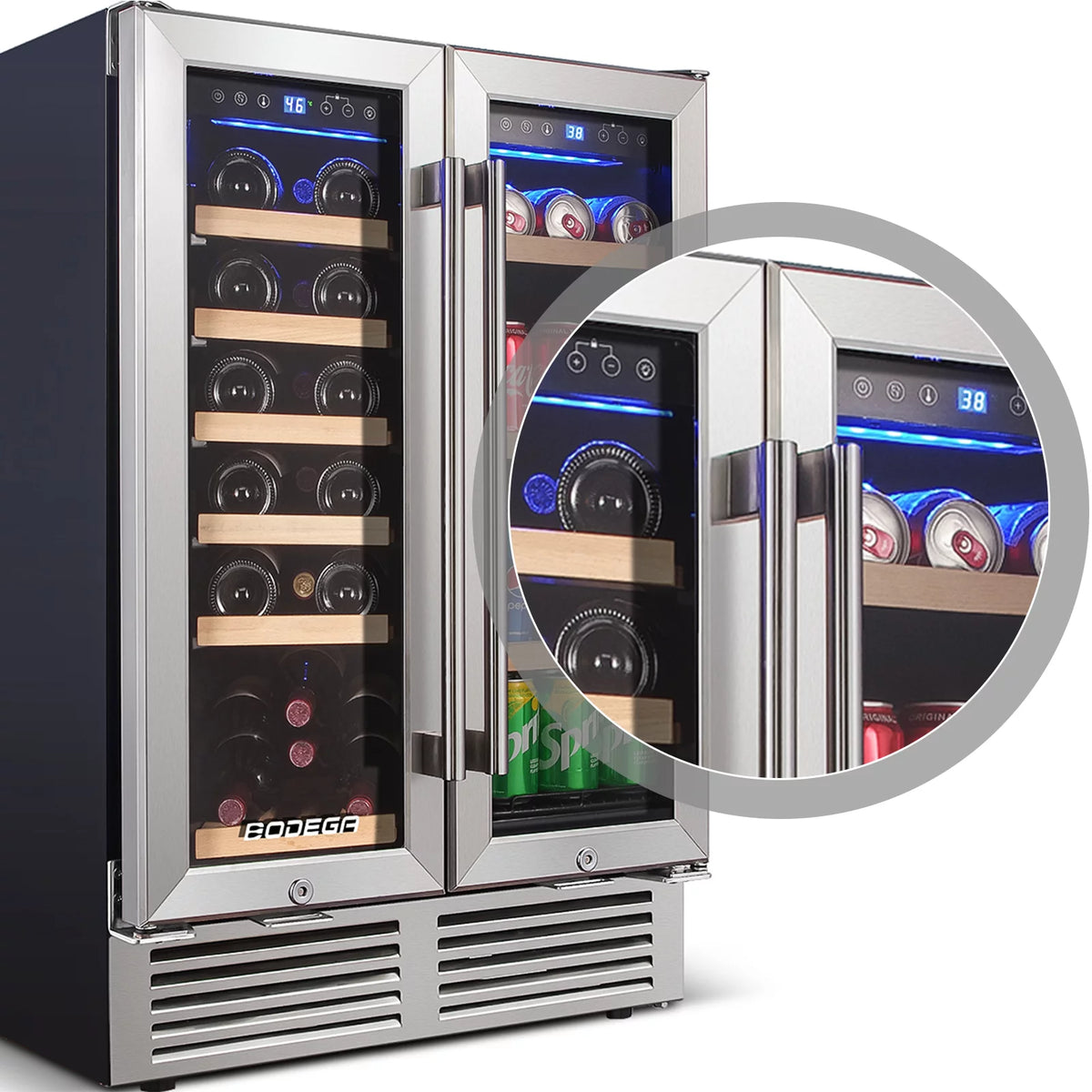 24'' Dual Zone Wine Refrigerator Z618