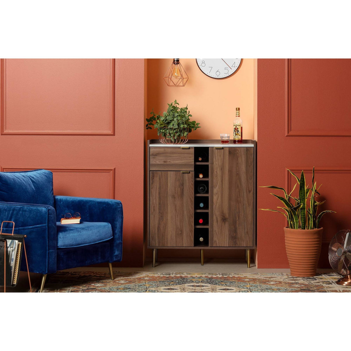 Dark Blue 1-Seat Sofa X48403