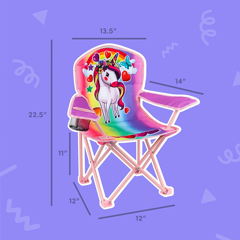 Unicorn Kids Foldable Chair with Carrying Bag J492832