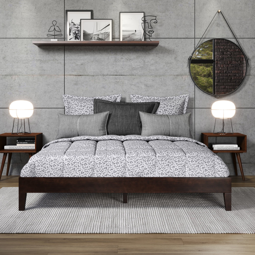 Natural Wood Platform Bed B68296