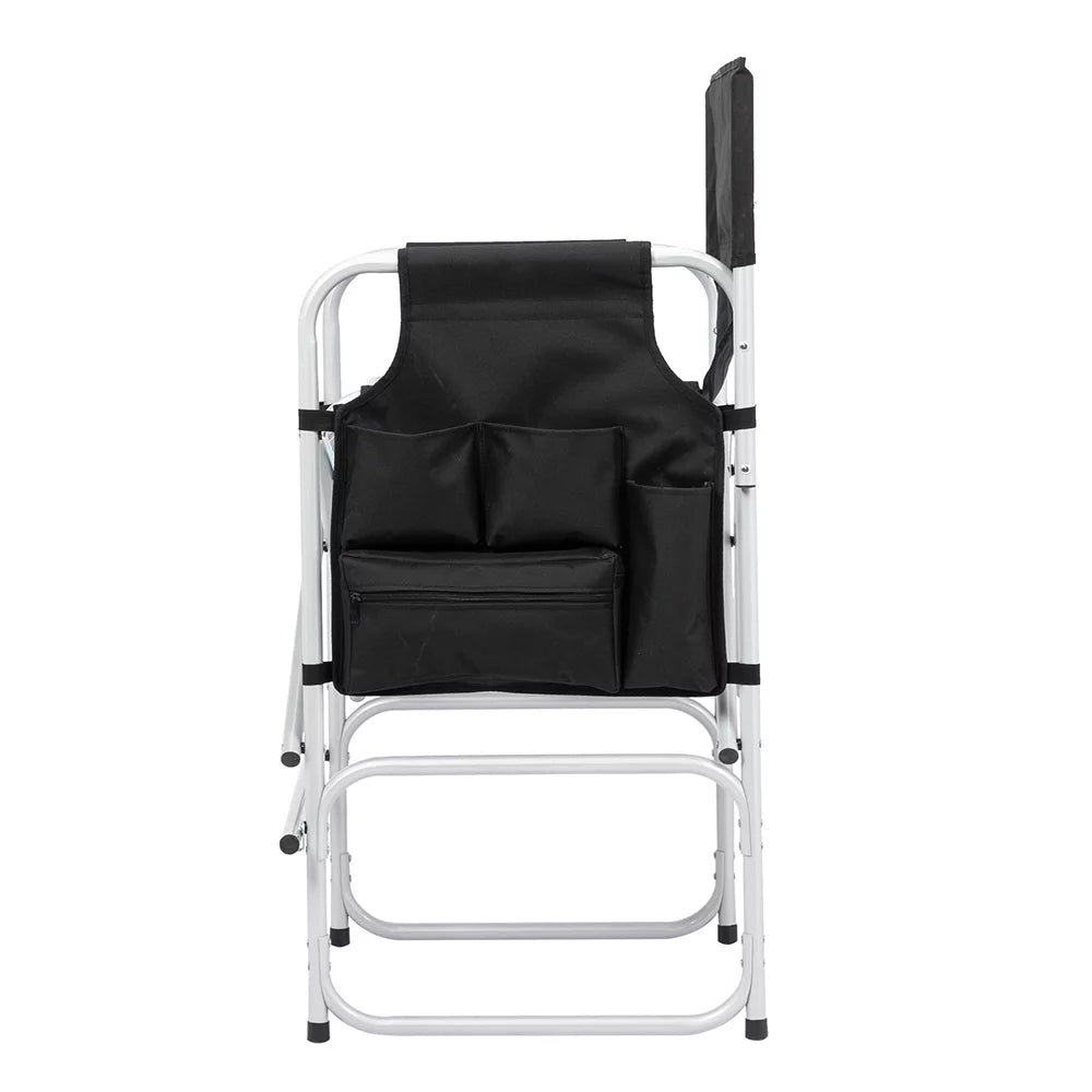 Oversize Padded Folding Director Chair with Side Table G159